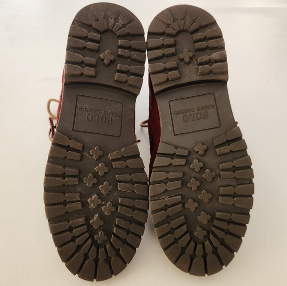 Polo Ralph Lauren Ranger Burgundy Lace-Up Boots - Picture 13 of 15